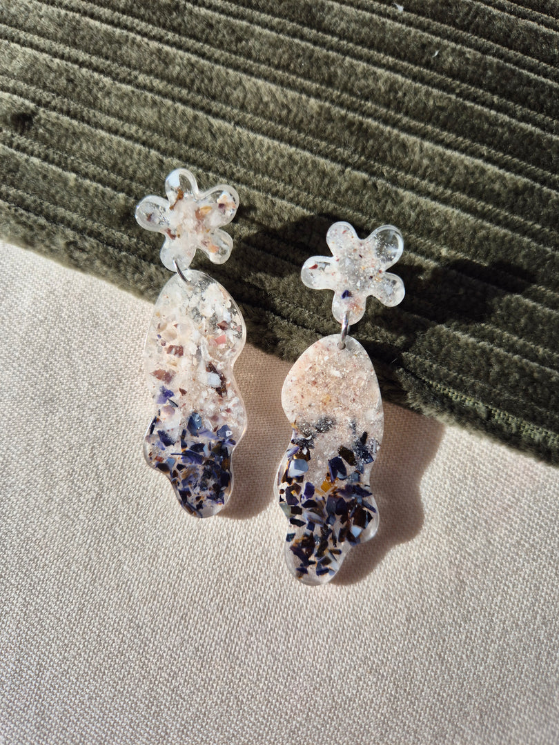 Boucles d'oreilles Rose | Puces