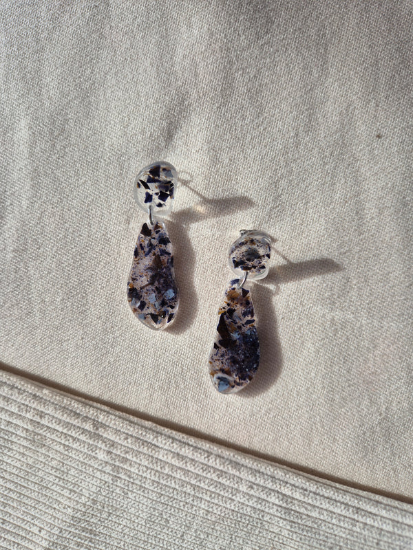 Boucles d'oreilles Opaline | Puces